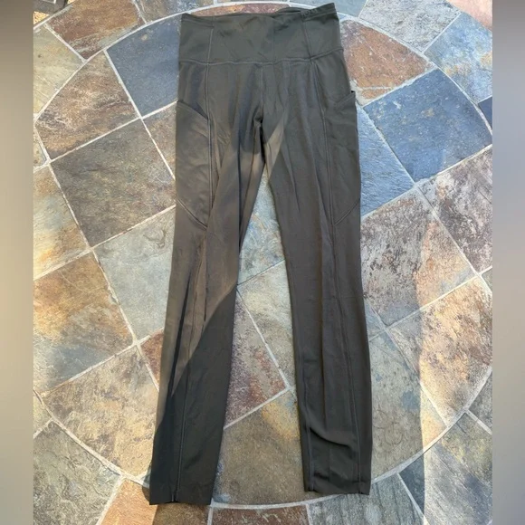 Olive Green Lululemon Fast and Free Tight 25” - Picture 3 of 4